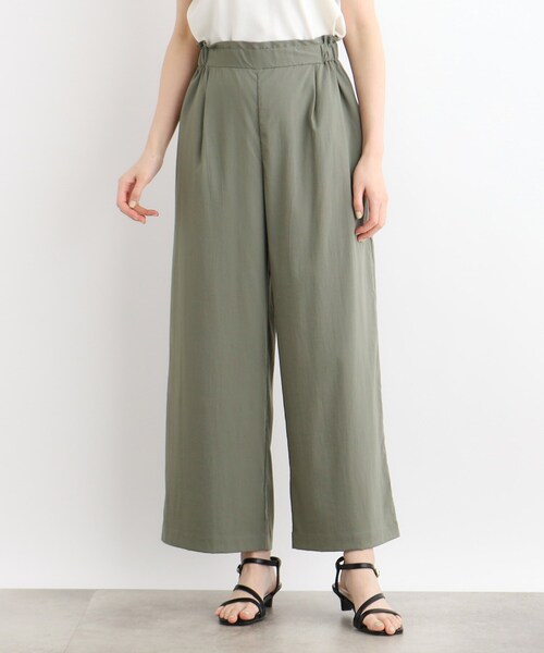 grove(グローブ)の「◆【ハレの日も雨の日も】撥水イージーワイドパンツ(その他パンツ・レディース・こしょう色系/ブラック/カーキ・02/03/01/04/05)」の17枚目の写真