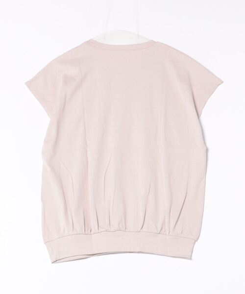 and it_(アンドイット)の「コットンフライスVネックフレンチTシャツ(Tシャツ/カットソー・レディース・ピンクベージュ・M-L)」の7枚目の写真