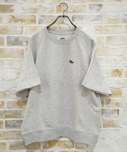 wissty(ウィスティー)の「wissty-ロゴ刺繍スウェットTEE(Tシャツ/カットソー・メンズ・グレー/ブラック・L/M)」の10枚目の写真