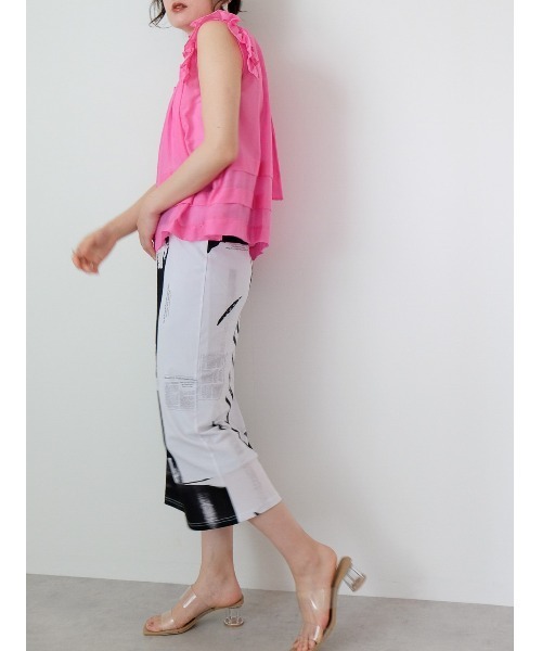 DOLLUPOOPS（ドールアップウップス）の「フリル×タックブラウス（シャツ/ブラウス・レディース・オフホワイト/ピンク/ブルー/ブラック・38）」の22枚目の写真