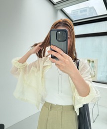 y/m | シアーワッシャークロップドシャツ(シャツ/ブラウス)