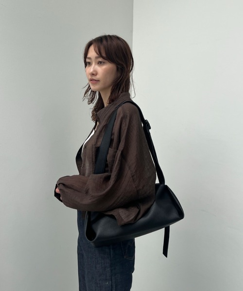 y/m（イム）の「シアーワッシャークロップドシャツ（シャツ/ブラウス・レディース・ホワイト/ブラウン・FREE）」の18枚目の写真