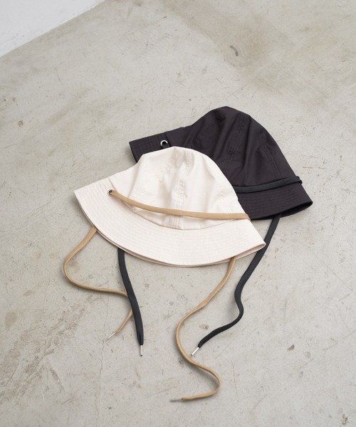 WHIMSIC（ウィムジック）の「【UNISEX】メトロハット（ハット・メンズ・ブラック/アイボリー・FREE）」の3枚目の写真