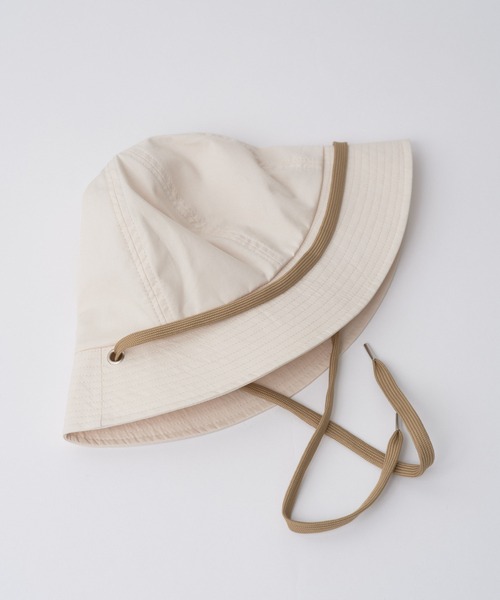 WHIMSIC（ウィムジック）の「【UNISEX】メトロハット（ハット・メンズ・ブラック/アイボリー・FREE）」の6枚目の写真