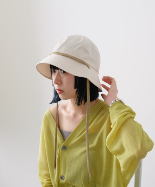 WHIMSIC（ウィムジック）の「【UNISEX】メトロハット（ハット・メンズ・ブラック/アイボリー・FREE）」の7枚目の写真