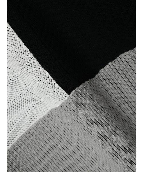 CRAFT STANDARD BOUTIQUE(クラフトスタンダードブティック)の「ブロッキング半袖ニットTEE(Tシャツ/カットソー・メンズ・ブラック/オフホワイト/ネイビー・M/L/XL)」の9枚目の写真