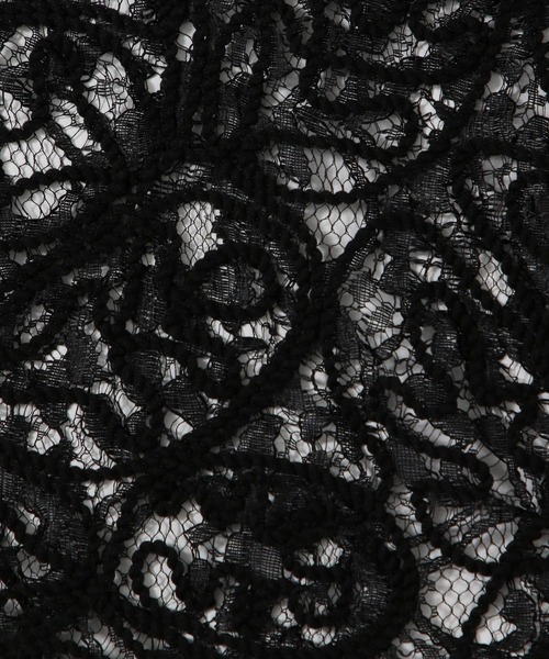 LEPSIM(レプシィム)の「【FOR I SERIES】レース2WAYベスト 126501(Tシャツ/カットソー・レディース・ブラック/オフホワイト・FREE)」の12枚目の写真
