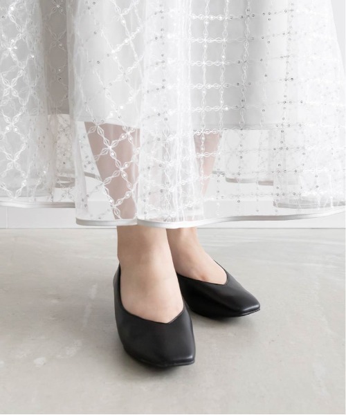 Vカットベーシックパンプス（パンプス）｜RANDA（ランダ）