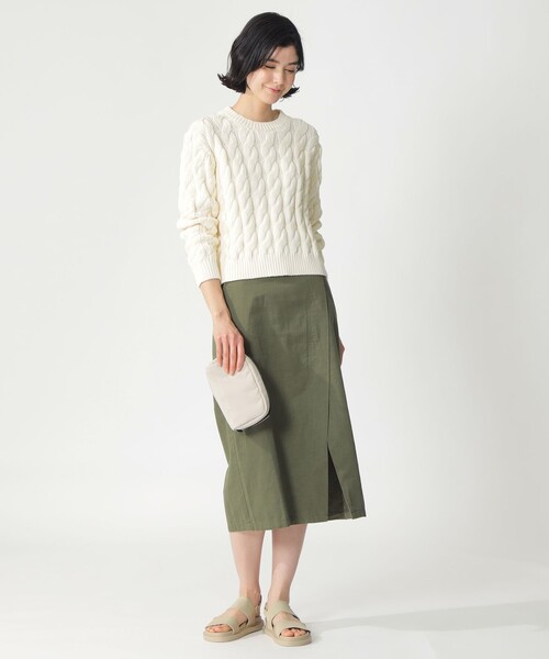 ECOALF(エコアルフ)の「TIL ケーブルニット / TIL KNITTED SWEATER(ニット/セーター・レディース・イエロー/ホワイト系その他・S/XS)」の3枚目の写真