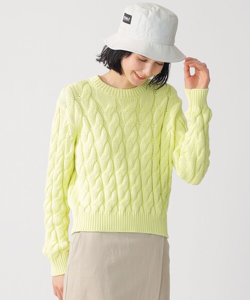 ECOALF(エコアルフ)の「TIL ケーブルニット / TIL KNITTED SWEATER(ニット/セーター・レディース・イエロー/ホワイト系その他・S/XS)」の13枚目の写真