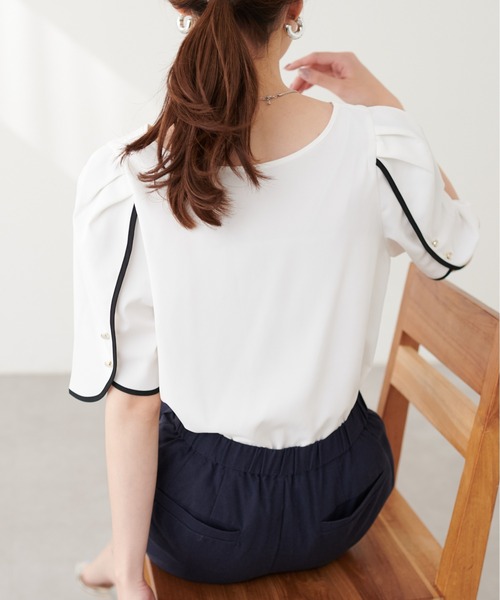 natural couture（ナチュラルクチュール）の「【mizumami】金ぶち釦