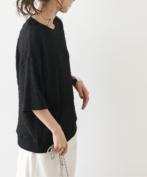 La-gemme(ラジェム)の「ランダムシャーリングカットソー(Tシャツ/カットソー・レディース・ブラック/アイボリー/グリーン系その他/ブラウン・フリー)」の20枚目の写真