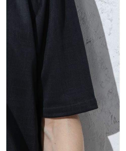 Perfect Suit FActory（パーフェクトスーツファクトリー）の「シャドーチェック　ポロシャツ【ビジネス対応可】カッタウェイ　ブラック/ホワイト/ネイビー/ブラウン（ポロシャツ・メンズ・ネイビー/ブラウン/ブラック/ホワイト・LL/S/M/L）」の16枚目の写真