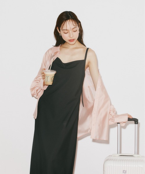 JILL by JILL STUART（ジルバイジルスチュアート）の「◇ボリュームスリーブシアーシャツ（シャツ/ブラウス・レディース・パープル系その他/ピンク/ホワイト・FREE）」の8枚目の写真