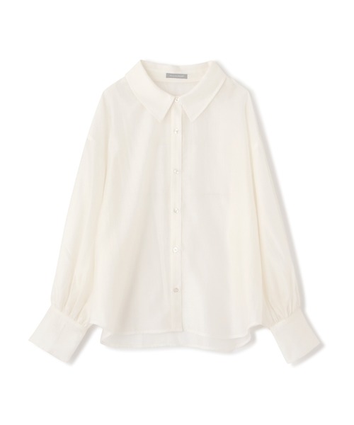 JILL by JILL STUART（ジルバイジルスチュアート）の「◇ボリュームスリーブシアーシャツ（シャツ/ブラウス・レディース・パープル系その他/ピンク/ホワイト・FREE）」の17枚目の写真