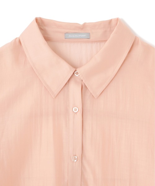 JILL by JILL STUART（ジルバイジルスチュアート）の「◇ボリュームスリーブシアーシャツ（シャツ/ブラウス・レディース・パープル系その他/ピンク/ホワイト・FREE）」の14枚目の写真