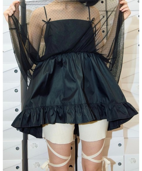 epine（エピヌ）の「ribbon rib knit half leggings（その他パンツ・レディース・グレー/アイボリー/ブラック・FREE）」の10枚目の写真