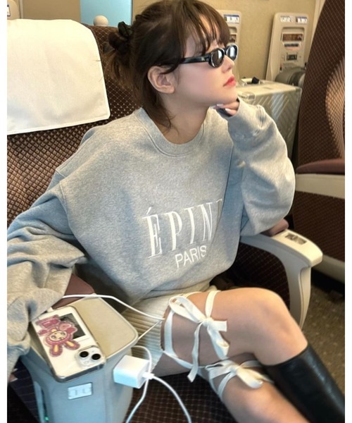 epine（エピヌ）の「ribbon rib knit half leggings（その他パンツ・レディース・グレー/アイボリー/ブラック・FREE）」の8枚目の写真