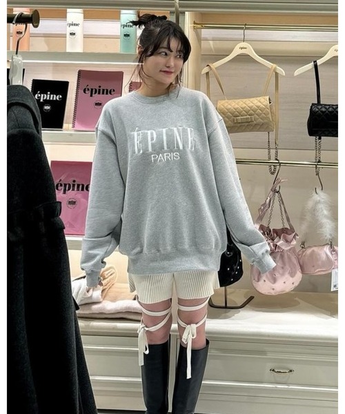 epine（エピヌ）の「ribbon rib knit half leggings（その他パンツ