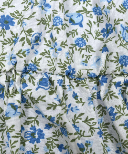 【セール】ローン花柄レイヤードデザイン長袖Tシャツ+パンツセット(80~90cm)（その他ベビーウェア）｜BeBe（ベベ）