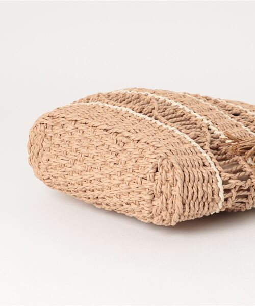 anap mimpi（アナップミンピ）の「雑材デザインタッセルバッグ（かごバッグ・レディース・ブラウン・FREE）」の12枚目の写真