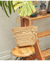 anap mimpi | 雑材デザインタッセルバッグ(かごバッグ)