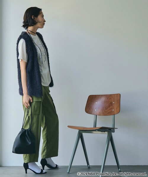 NBA（エヌビーエー）の「NBA別注ロゴプリントTシャツ（Tシャツ/カットソー・レディース・コバルトブルー/その他1/その他3/ダークグレー/その他2/オフホワイト・M/L）」の21枚目の写真