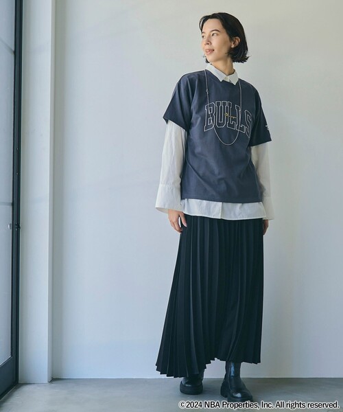 NBA（エヌビーエー）の「NBA別注ロゴプリントTシャツ（Tシャツ/カットソー・レディース・コバルトブルー/その他1/その他3/ダークグレー/その他2/オフホワイト・M/L）」の14枚目の写真