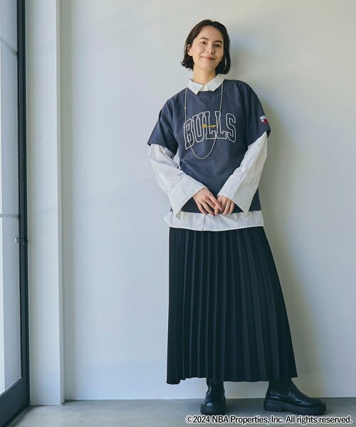 NBA（エヌビーエー）の「NBA別注ロゴプリントTシャツ（Tシャツ/カットソー・レディース・コバルトブルー/その他1/その他3/ダークグレー/その他2/オフホワイト・M/L）」の13枚目の写真