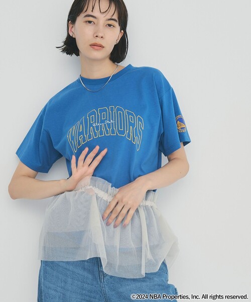 NBA（エヌビーエー）の「NBA別注ロゴプリントTシャツ（Tシャツ/カットソー・レディース・コバルトブルー/その他1/その他3/ダークグレー/その他2/オフホワイト・M/L）」の11枚目の写真