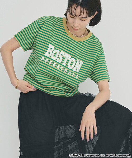 NBA（エヌビーエー）の「NBA別注ロゴプリントTシャツ（Tシャツ/カットソー・レディース・コバルトブルー/その他1/その他3/ダークグレー/その他2/オフホワイト・M/L）」の9枚目の写真