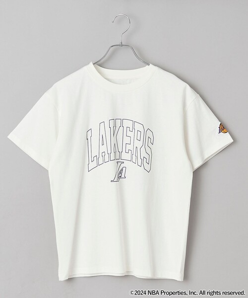 NBA（エヌビーエー）の「NBA別注ロゴプリントTシャツ（Tシャツ/カットソー・レディース・コバルトブルー/その他1/その他3/ダークグレー/その他2/オフホワイト・M/L）」の7枚目の写真
