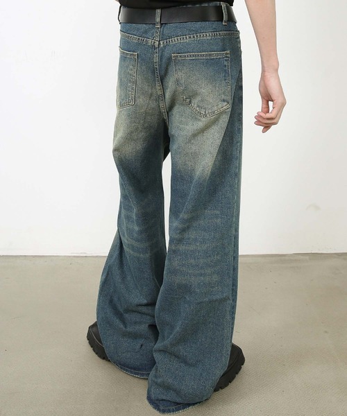 WESTSEA(ウエストシー)の「色落ち ワイドデニムパンツ(デニムパンツ・メンズ・ライトブルー/ブルー/イエロー系その他・M/L/XL)」の15枚目の写真