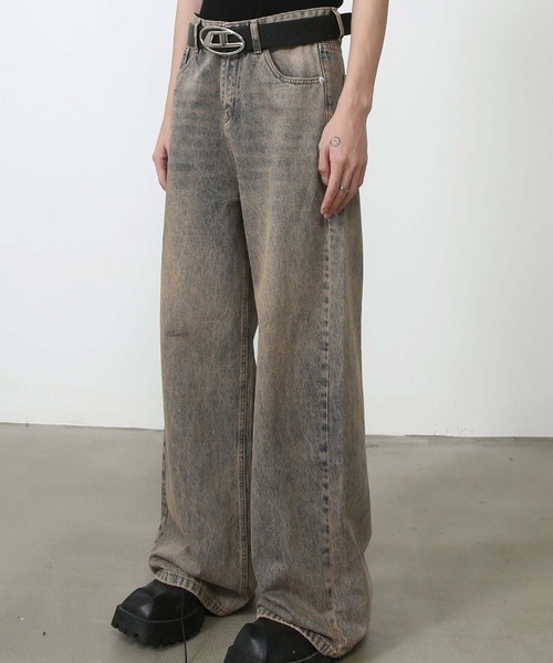 WESTSEA(ウエストシー)の「色落ち ワイドデニムパンツ(デニムパンツ・メンズ・ライトブルー/ブルー/イエロー系その他・M/L/XL)」の20枚目の写真