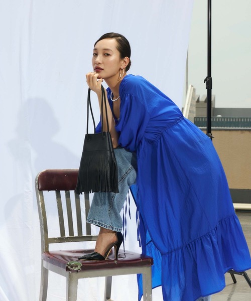 Edit Sheen（エディットシーン）の「シアーガウンワンピース（ワンピース・レディース・ブルー/ブラック/ピンク/ホワイト・M）」の3枚目の写真