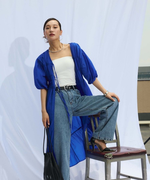 Edit Sheen（エディットシーン）の「シアーガウンワンピース（ワンピース・レディース・ブルー/ブラック/ピンク/ホワイト・M）」の5枚目の写真