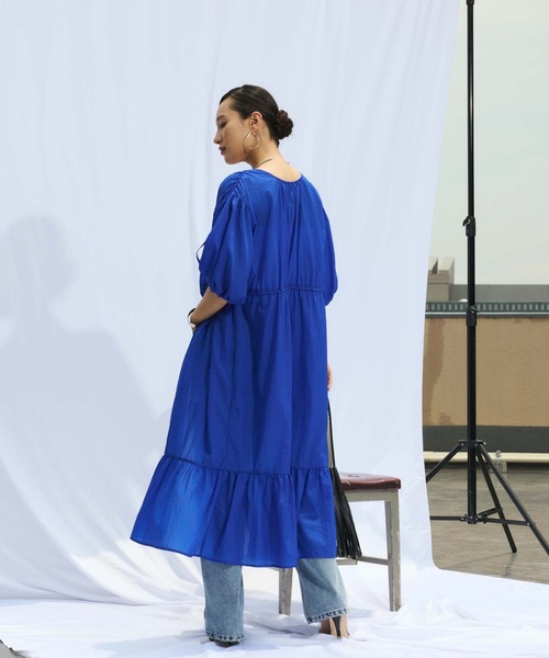 Edit Sheen（エディットシーン）の「シアーガウンワンピース（ワンピース・レディース・ブルー/ブラック/ピンク/ホワイト・M）」の9枚目の写真