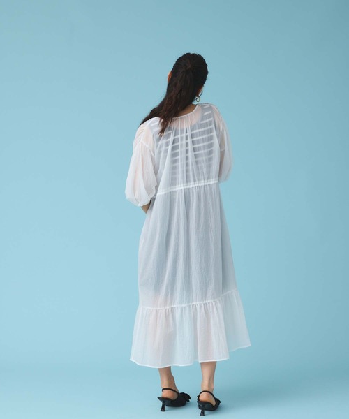 Edit Sheen（エディットシーン）の「シアーガウンワンピース（ワンピース・レディース・ブルー/ブラック/ピンク/ホワイト・M）」の11枚目の写真