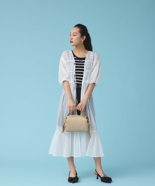 Edit Sheen（エディットシーン）の「シアーガウンワンピース（ワンピース・レディース・ブルー/ブラック/ピンク/ホワイト・M）」の10枚目の写真