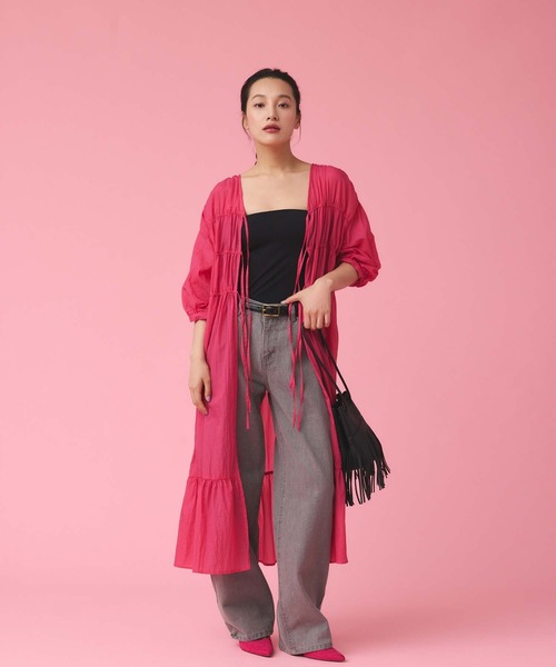 Edit Sheen（エディットシーン）の「シアーガウンワンピース（ワンピース・レディース・ブルー/ブラック/ピンク/ホワイト・M）」の12枚目の写真