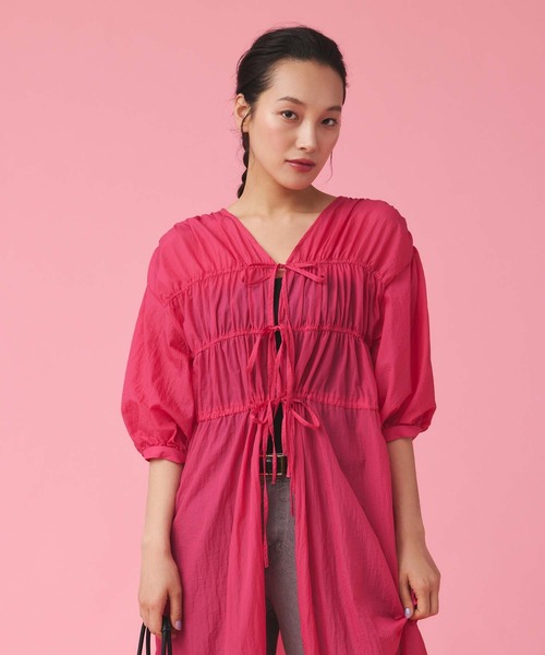 Edit Sheen（エディットシーン）の「シアーガウンワンピース（ワンピース・レディース・ブルー/ブラック/ピンク/ホワイト・M）」の14枚目の写真