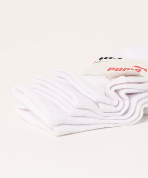 PUMA（プーマ）の「PUMA/プーマ 3足セット 靴下 ショート丈 アンクル丈 くるぶし ソックス ブランド ロゴ つま先かかと補強 子供用 くつした 19cm 20cm 21cm 22cm 23cm（ソックス/靴下・キッズ・ホワイト/ブラック・19-21cm/21-23cm）」の18枚目の写真