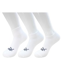 PUMA | PUMA/プーマ 3足セット 靴下 ショート丈 アンクル丈 くるぶし ソックス ブランド ロゴ つま先かかと補強 子供用 くつした 19cm 20cm 21cm 22cm 23cm(ソックス/靴下)