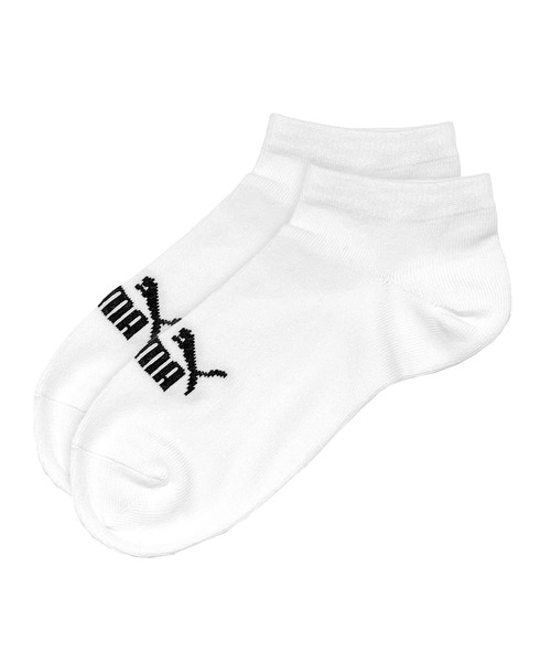 PUMA（プーマ）の「PUMA/プーマ 3足セット 靴下 ショート丈 アンクル丈 くるぶし ソックス ブランド ロゴ つま先かかと補強 子供用 くつした 19cm 20cm 21cm 22cm 23cm（ソックス/靴下・キッズ・ホワイト/ブラック・19-21cm/21-23cm）」の4枚目の写真