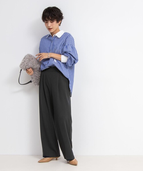 NOLLEY’S（ノーリーズ）の「スパンコール刺繍ストライプ2WAYシャツ（シャツ/ブラウス・レディース・ブルー系その他/ブルー系その他6・38）」の17枚目の写真