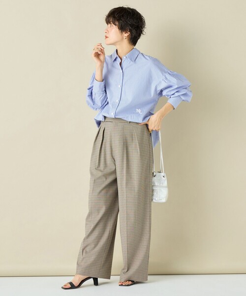 NOLLEY’S（ノーリーズ）の「スパンコール刺繍ストライプ2WAYシャツ（シャツ/ブラウス・レディース・ブルー系その他/ブルー系その他6・38）」の19枚目の写真