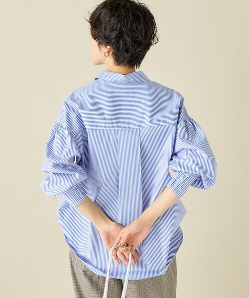 NOLLEY’S（ノーリーズ）の「スパンコール刺繍ストライプ2WAYシャツ（シャツ/ブラウス・レディース・ブルー系その他/ブルー系その他6・38）」の21枚目の写真