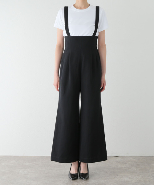 Noble（ノーブル）の「ハイウエストサロペットパンツ（その他パンツ・レディース・ベージュ/ブラック・36/38）」の20枚目の写真