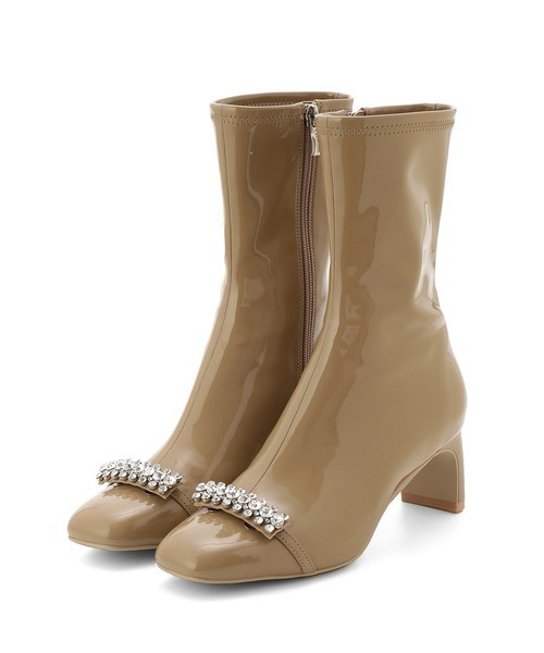 ギャルリーヴィ✨ほぼ未使用 ストレッチショートブーツ レザー 36サイズ TOMORROWLAND｜GALERIE VIE ストレッチショートブーツ | Rakuten