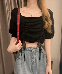 2wayショルダードロストニットトップス